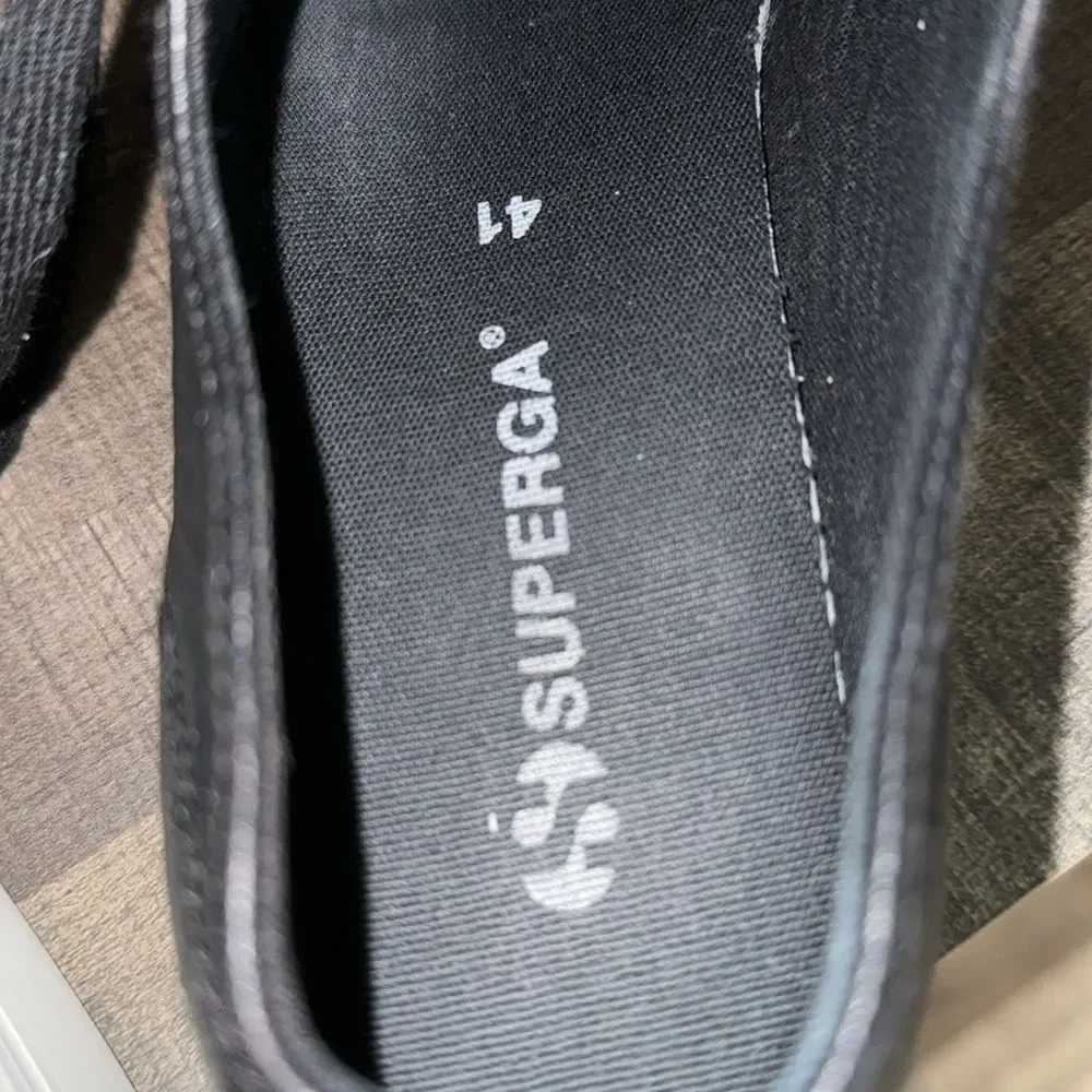 SUPER GA leather sneakers- size 41/9.5‎